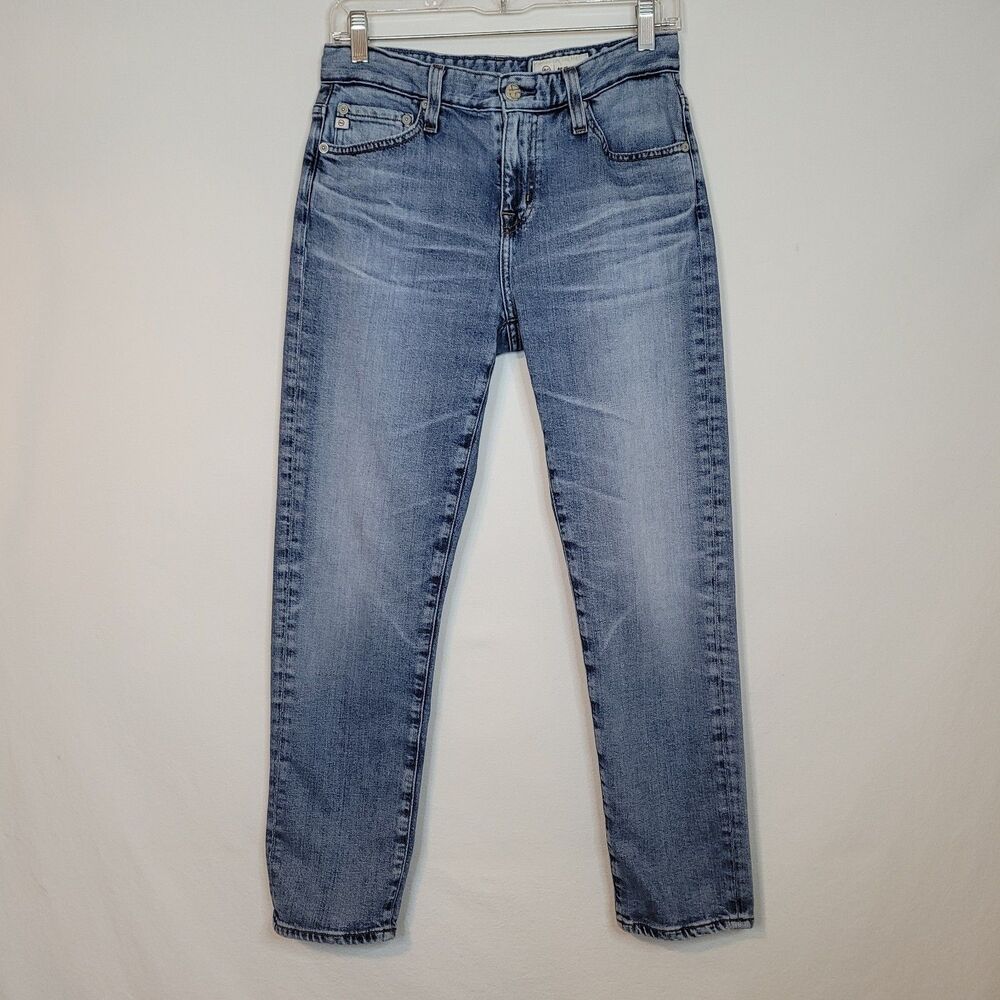 AG Adriano Goldschmied Size 25 AG-ED Ex-Boyfriend Slim Slouchy Blue Fit 28x26.75